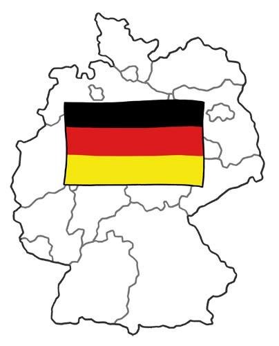 Karte von Deutschland