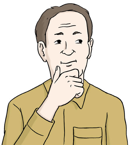 Nachdenklicher Mann